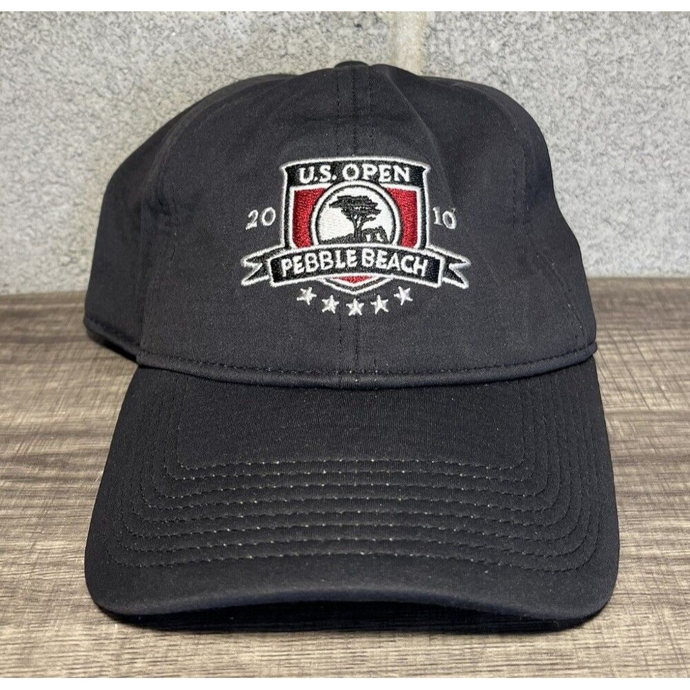 2010‎ US Open Pebble Beach Adjustable Zero Restriction Black Golf Hat OSFM